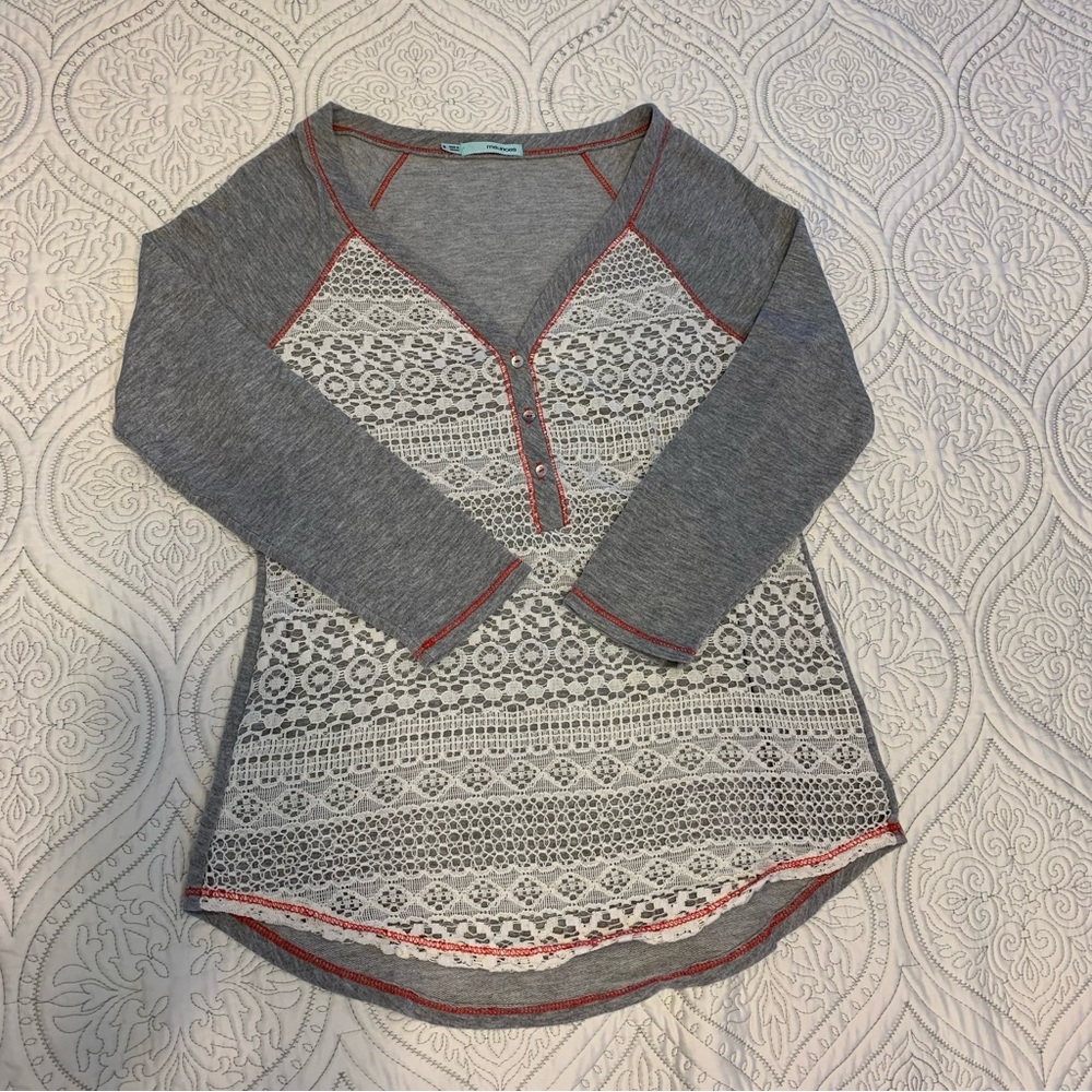 Maurice's lace jersey soft women's top
